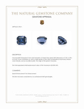 3.04 Ct. Blue Spinel from Tanzania Appraisal