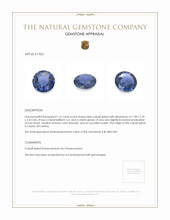 1.51 Ct. Blue Cobalt Spinel from Ceylon (Sri Lanka) Appraisal