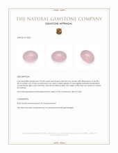 233.00 Ct. Pink Star Rose Quartz from Ceylon (Sri Lanka) Appraisal