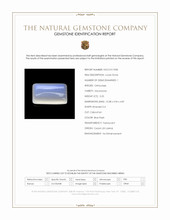 3.23 Ct. Blue Flash Cabochon Moonstone from Ceylon (Sri Lanka) Scan Report