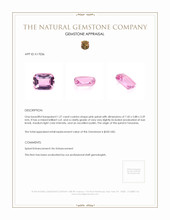 1.27 Ct. Spinel from Tanzania Appraisal