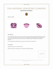 1.84 Ct. Spinel from Tanzania Appraisal