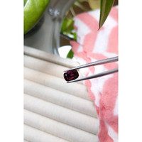 3.37 Ct. Purplish Red Garnet from Tanzania Life Style