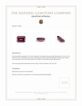 2.60 Ct. Purplish Pink Spinel from Burma (Myanmar) Appraisal
