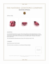 5.14 Ct. Spinel from Burma (Myanmar) Appraisal
