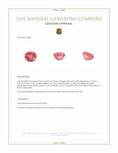 4.61 Ct. Orangish Pink Spinel from Burma (Myanmar) Appraisal