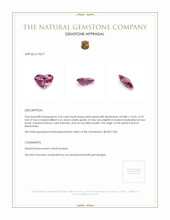 3.54 Ct. Pink Spinel from Burma (Myanmar) Appraisal