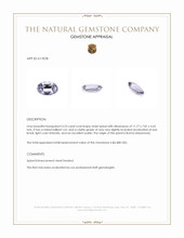3.23 Ct. Violet Spinel from Burma (Myanmar) Appraisal