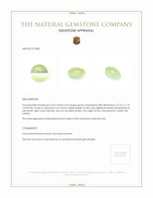 2.63 Ct. Cabochon Chrysoberyl from Ceylon (Sri Lanka) Appraisal