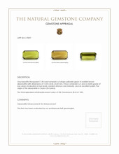 7.58 Ct. Alexandrite from Ceylon (Sri Lanka) Appraisal