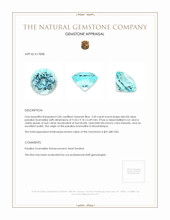3.20 Ct. Paraiba Tourmaline from Mozambique Appraisal