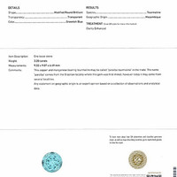 3.20 Ct. Paraiba Tourmaline from Mozambique Scan Report