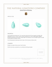 17.95 Ct. Cabochon Paraiba Tourmaline from Africa Appraisal