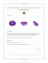 2.43 Ct. Amethyst from Brazil Appraisal