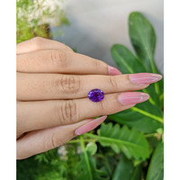 2.54 Ct. Amethyst from Brazil Life Style