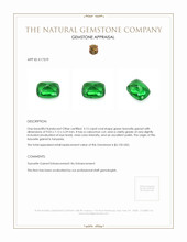 3.15 Ct. Cabochon Tsavorite Garnet from Tanzania Appraisal