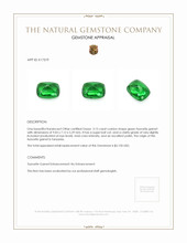 3.15 Ct. Cabochon Tsavorite Garnet from Tanzania Appraisal