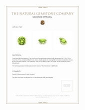 1.44 Ct. Peridot from Burma (Myanmar) Appraisal