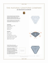 3.01 Ct. Peridot from Pakistan 3 D Scan Report