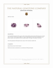 0.96 Ct. Pinkish Purple Spinel from Tanzania Appraisal