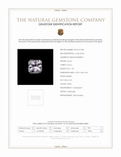 1.90 Ct. White Zircon from Cambodia Scan Report