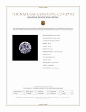 2.06 Ct. White Zircon from Cambodia Scan Report