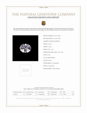 2.65 Ct. White Zircon from Cambodia Scan Report
