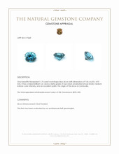 1.76 Ct. Zircon from Cambodia Appraisal