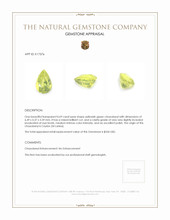 0.69 Ct. Chrysoberyl from Ceylon (Sri Lanka) Appraisal