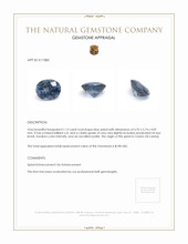1.13 Ct. Spinel from Ceylon (Sri Lanka) Appraisal