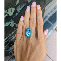17.34 Ct. Aquamarine from Brazil Life Style