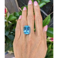 17.34 Ct. Aquamarine from Brazil Life Style