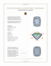 17.34 Ct. Aquamarine from Brazil 3 D Scan Report