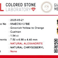 1.93 Ct. Alexandrite from Ceylon (Sri Lanka) Scan Report