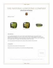 5.00 Ct. Alexandrite from Ceylon (Sri Lanka) Appraisal