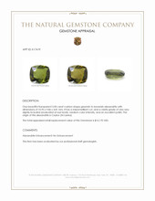 5.00 Ct. Alexandrite from Ceylon (Sri Lanka) Appraisal