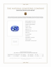 2.16 Ct. Blue Tanzanite from Tanzania Scan Report