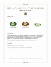 2.10 Ct. Alexandrite from Ceylon (Sri Lanka) Appraisal