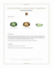 2.10 Ct. Alexandrite from Ceylon (Sri Lanka) Appraisal