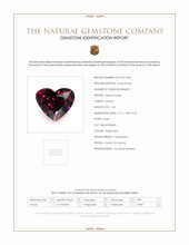 1.60 Ct. Pinkish Red Garnet from Ceylon (Sri Lanka) Scan Report
