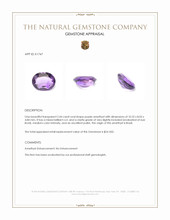 2.44 Ct. Amethyst from Brazil Appraisal