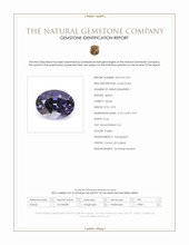 0.95 Ct. Purple Spinel from Ceylon (Sri Lanka) Scan Report