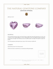0.80 Ct. Purplish Pink Spinel from Ceylon (Sri Lanka) Appraisal