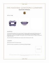 0.56 Ct. Pinkish Purple Spinel from Ceylon (Sri Lanka) Appraisal
