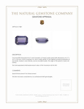 0.67 Ct. Purple Spinel from Ceylon (Sri Lanka) Appraisal