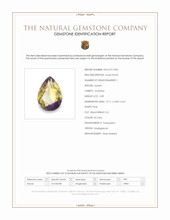 5.89 Ct. Bi Color Ametrine from Madagascar Scan Report