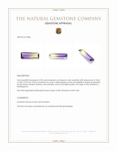 3.90 Ct. Bi Color Ametrine from Madagascar Appraisal