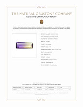 3.90 Ct. Bi Color Ametrine from Madagascar Scan Report