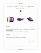 8.49 Ct. Bi Color Ametrine from Madagascar Appraisal