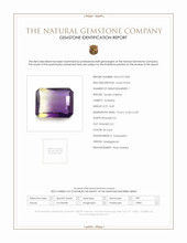 8.49 Ct. Bi Color Ametrine from Madagascar Scan Report